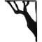 Ekena Millwork Damon Wrought Iron Bracket, (Triple center brace), Powder Coated Black 2"W x 7 1/2"D x 10"H BKTM02X07X10TDA - alternate 10